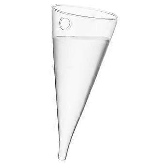 Cirkulär Kon Glas Väggvas Hängande Flaska för Växt Blomdekor Klar