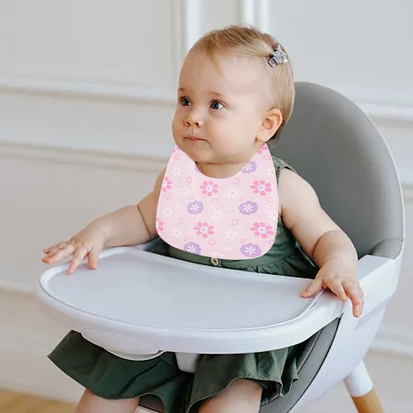 2 st Babyhaklappar Dregelhaklappar för Unisex Pojkar Flickor, Mjuka Bomullshaklappar för Tandsprickning och Dregel Style 3