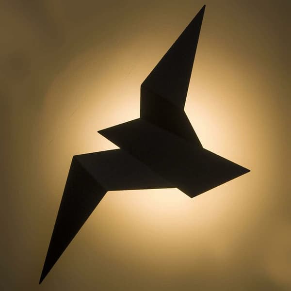 1 stk. moderne LED flyvende fuglevæglampe til soveværelse, stue (