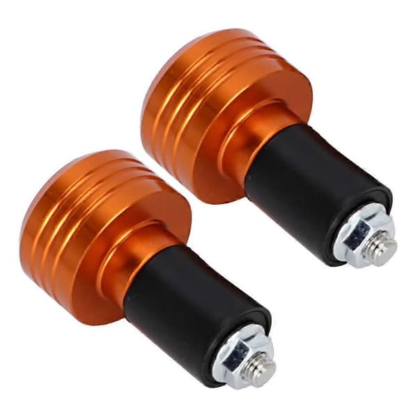Motorsykkelstyre grepende aluminiumsplugger Moto Slider Tilbehør (Oransje)