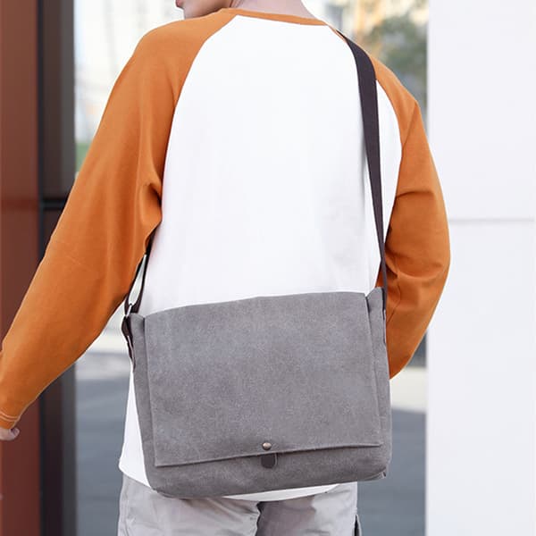 Canvas messenger bag Mote skulderveske Fritid