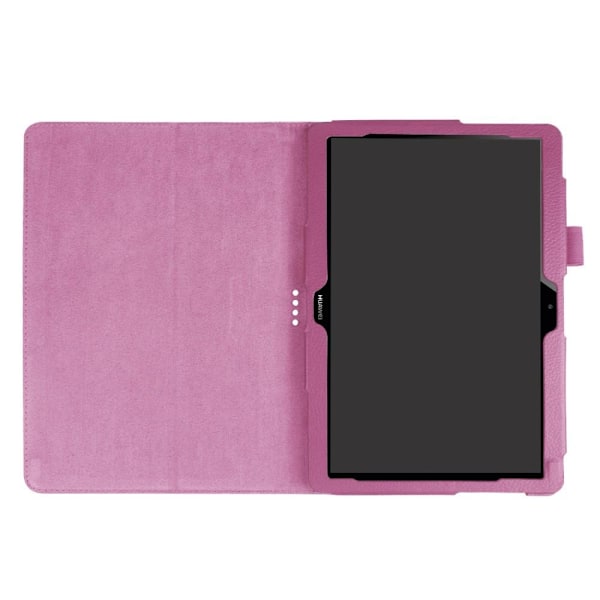 Huawei MediaPad T3 10 - Litchi läderfodral - Lila Purple Lila