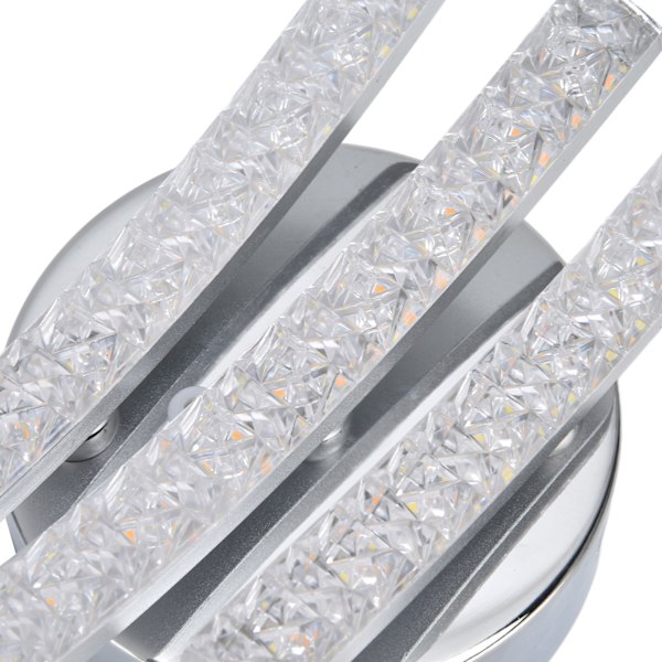 Dekorativ Julstjärnhimmel Taklampa Böjd Våg LED Infälld Lampa Med Fjärrkontroll Kromfinish Långvarig Ljusstark Energibesparande