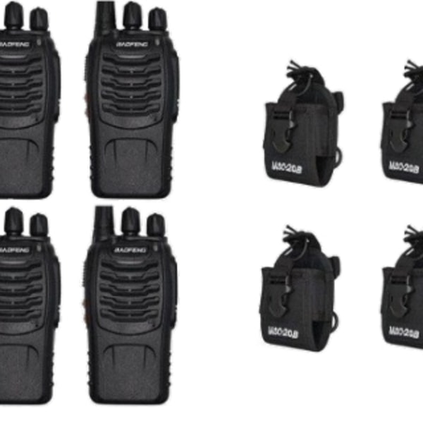 Walkie Talkie Bf-888S | 4 st | Walkie Talkie Set | com