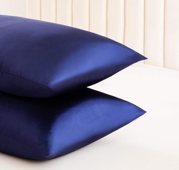 2-pack Satinkuddfodral för hår och hud, satinkuddfodral med kuvertstängning