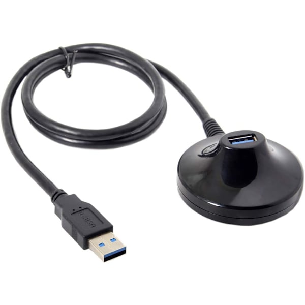 USB3.0 Han til Hun Forlængerkabel med Base USB Forlængerkabel med Base USB3.0 Base Forlængerkabel 1 Meter