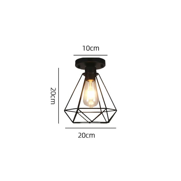 1 stk. STOEX industriel loftlampe i metal, sort pendellampe