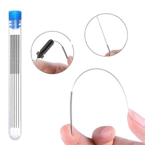 10 STK Volcano Herdet Stål Dyse Kit for - 3 3D-printer med Rensenål og Pinsett
