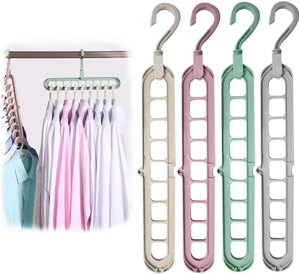 4 stk. Magiske Bøjler, Premium Kvalitet Foldbare Bøjler