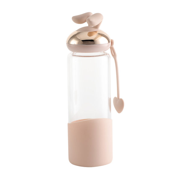 350 ml trendig kaninglas med tecknad kanin