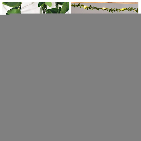 2/3/5/10M LED Konstgjord Blad Girlang Realistisk Blad Krans