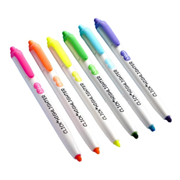 5 st överstrykningspennor Färgade tusch & pennor No Bleed Multicolor fluorescence color