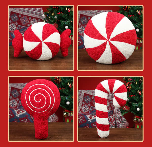 Juldekoration O-formad kudde 35x23cm stil 1 stye 1