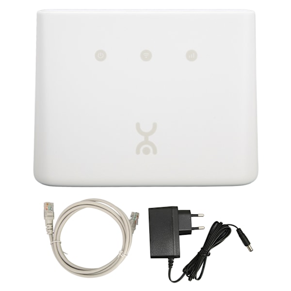 4G WiFi Router Vit CAT4 Hög Hastighet Maximalt 32 Enheter SIM-kort LAN WAN RJ45 4G LTE Router EU-kontakt 100‑240V