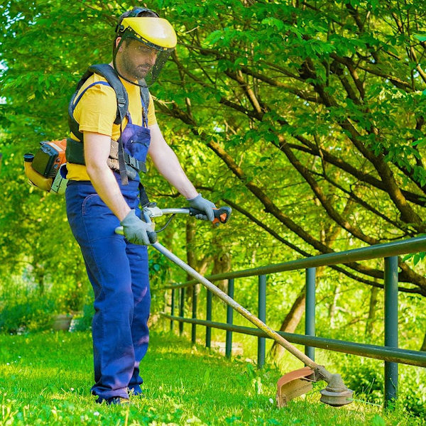Trimmertråd 2.0mm X 100m sirkulær trimmertråd egnet for gresstrimmer, oransje