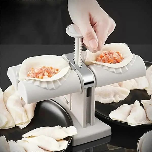 Helautomatisk dumplingmaskin Dobbel-dumplingmaskin Bakverkverktøy Dumplingform