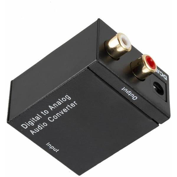 Digital til analog lydkonverter optisk til RCA lydomskifterboks