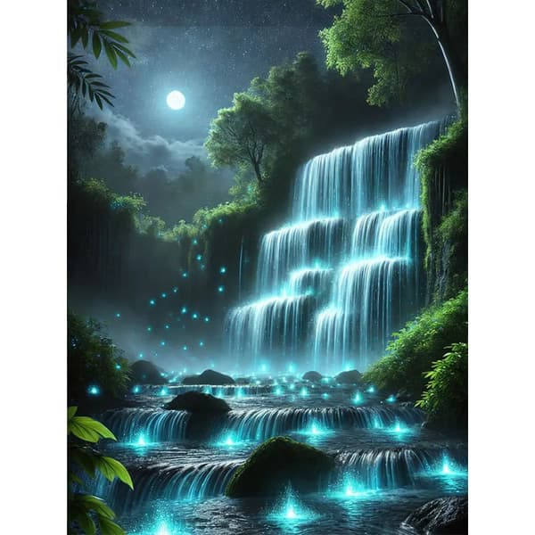 30x40cm Diamond Painting Kit \"Skogsfantasi\" - 100736