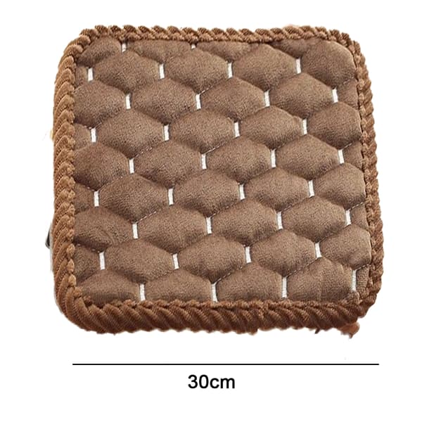 Vinter tjock plysch matstol dyna 30*30CM kontor dator halkfri sittdyna