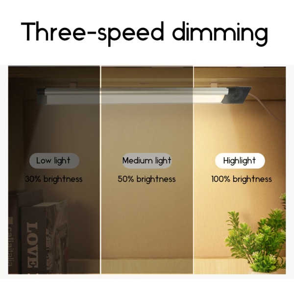 USB 5V 36LED Dimbar skåpsbelysning Lång panel Hand Wave