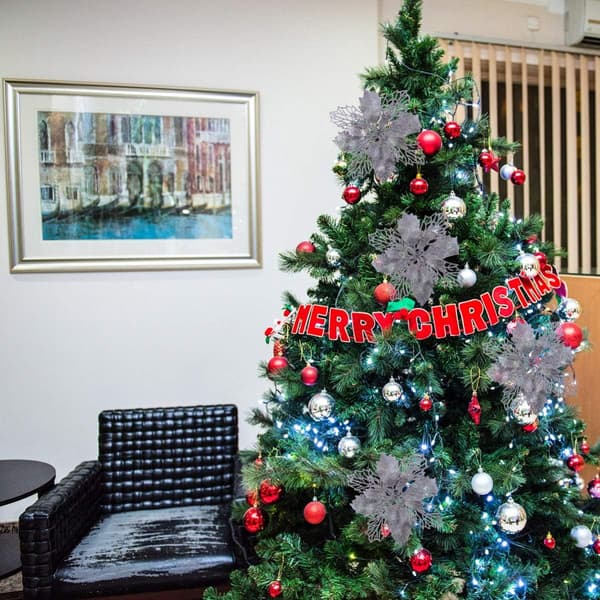 12 stk. Julepynt Glitter Julestjerne Julepynt Trepynt Kunstige Juleblomster Dekor til Jul Silber