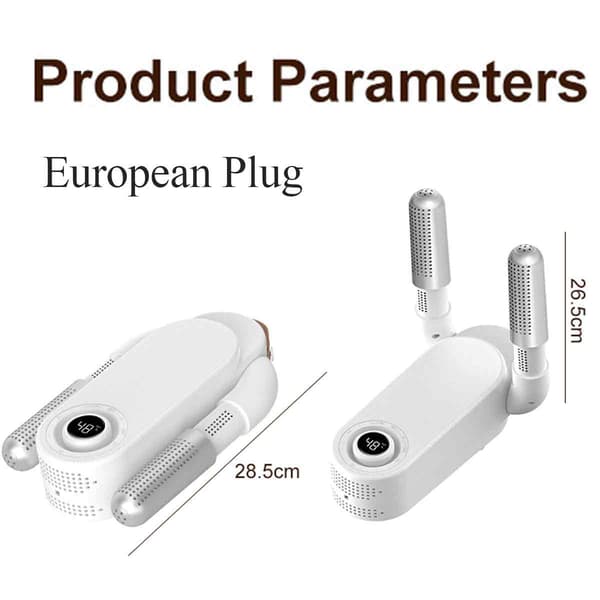 Boksehandsketørrer, Skotørrer, Støvletørrer & Støvlevarmer med Intelligent Timer, Foldbart Design & Hurtigtørrende Elektrisk Boksehandsketørrer