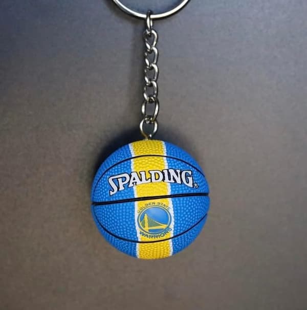 Gull nøkkelring for fans ball nøkkelring (gul og blå)