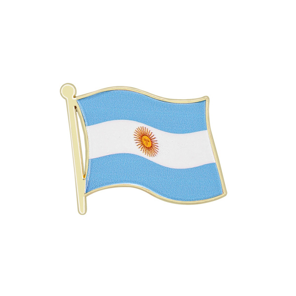 Sett med 3 Argentina-flaggpins