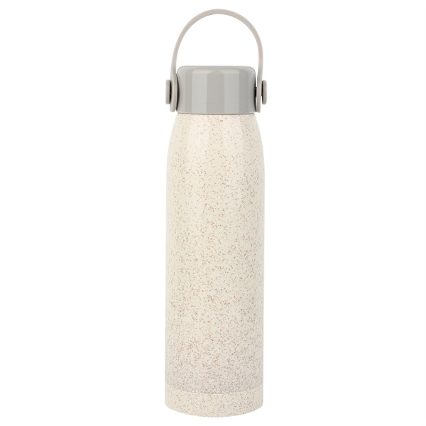 Vattenflaska sommar stil bärbar glas med lock dricka