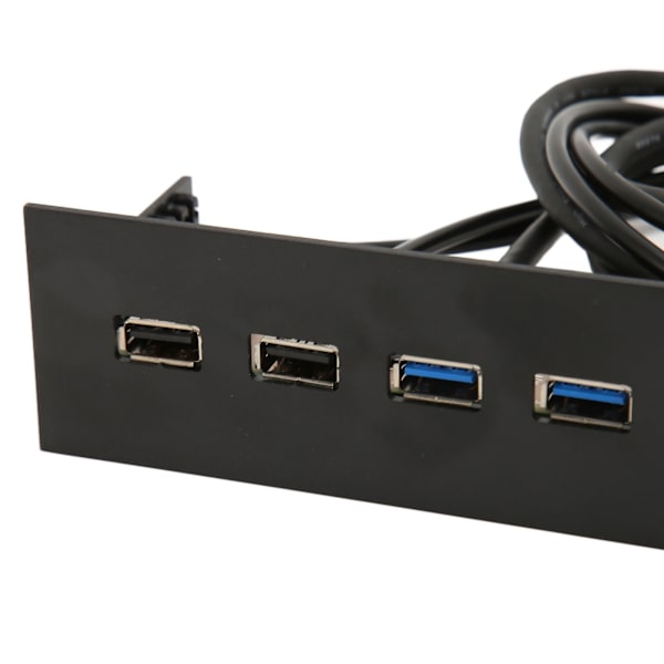 USB 3.0 Expansionsfrontpanel 8-portars hubb med stabil och allmänt använd anslutning Supersnabb dataöverföring Bakåtkompatibel Plug and Play för