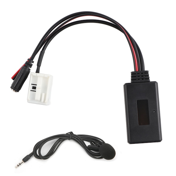 Bluetooth AUX-modul för bilradioadapter, högkvalitativt ABS-material, handsfree-mikrofon, Bluetooth-musikadapter stöder ljudenheter, förbättrad