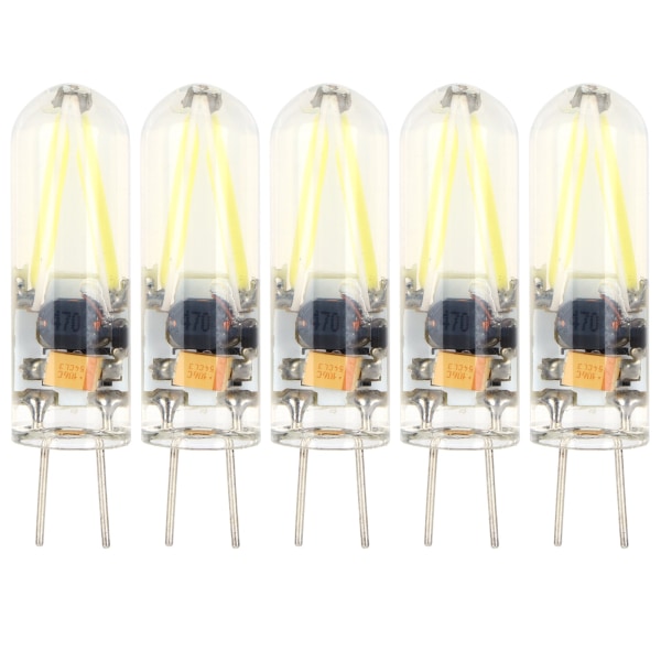5 ST G4 LED-glödlampa 2W bi-pin baslampa för ljuskrona Hemlandskapsbelysning Vitt ljus