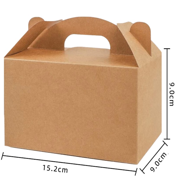 t för bakverk EINNENFFER, 24 stycken Konditorivaror Förpackningar av Kartong, 15,2 x 9 x 9 cm, Lämplig för födelsedagsfester, förpackning