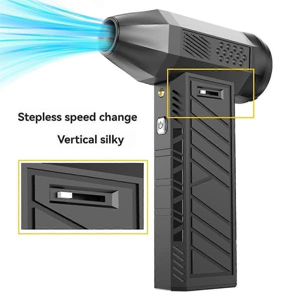 Mini Turbo Jet-vifte USB Oppladbar Multifunksjonell 130000RPM Høyeffekts Børsteløs Elektrisk Bil Luftblåser