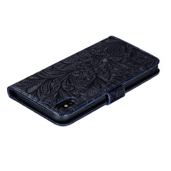 Præget Flipcover med Blondemønster til Samsung Note20 Black