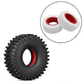 2,2-tums däck skuminsats RC Crawler däckskum för 1/8 skala fordon Crawler (Röd 120mm)