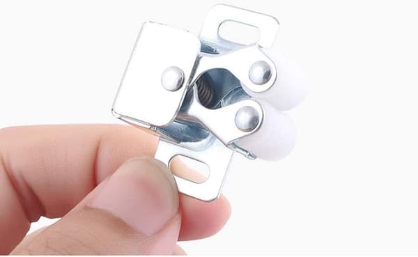 8 dörrstängare, polerade silverdörrar, skåp och lådor