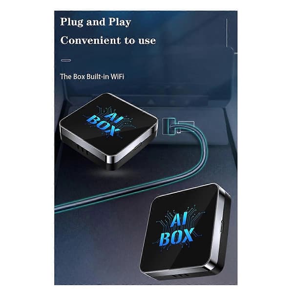 CarPlay AI Box Android 13 5Ghz WiFi Bluetooth Android Auto Trådløs CarPlay-adapter 2G+32G
