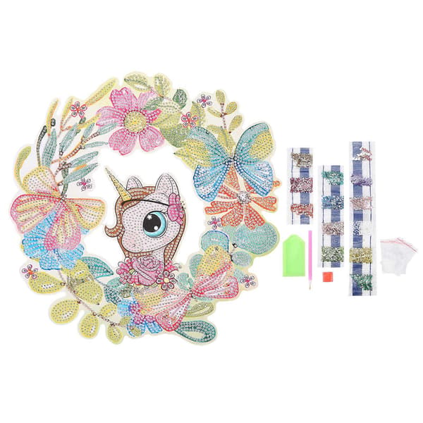 DIY Rhinestones Maleri Krans Mønster Krystall Broderi Bilde Dekorasjonssett