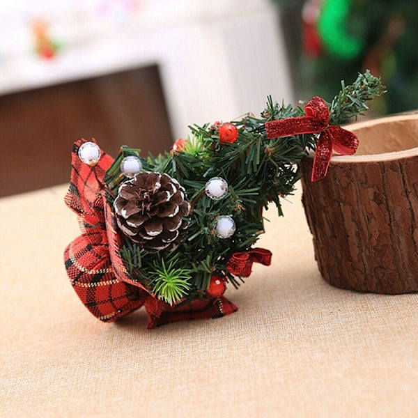 Sapin de Noel Mini Arbre de Noël Artificiel Miniature
