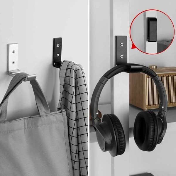 4 stk. sammenklappelig vægbøjle i aluminiumslegering, foldbar multi-F