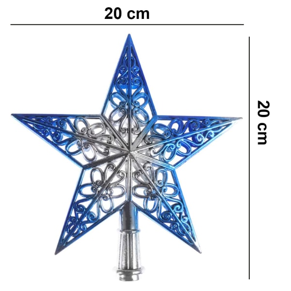 Christmas Tree Star Topper Glittered Xmas Tree Topper