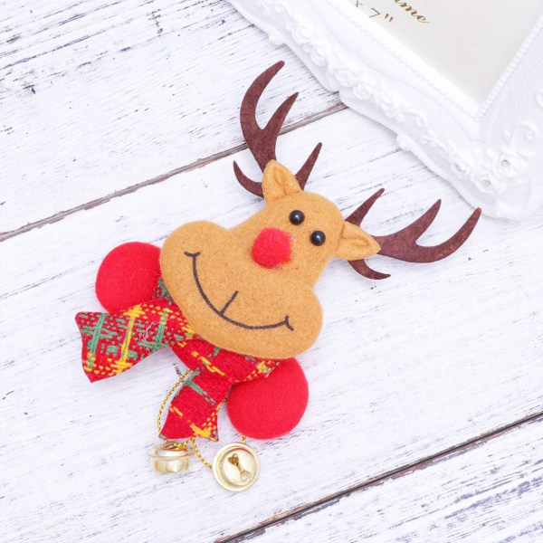 Reindeer Brooch Pin with Light Christmas Brooch Pin Badge Pins