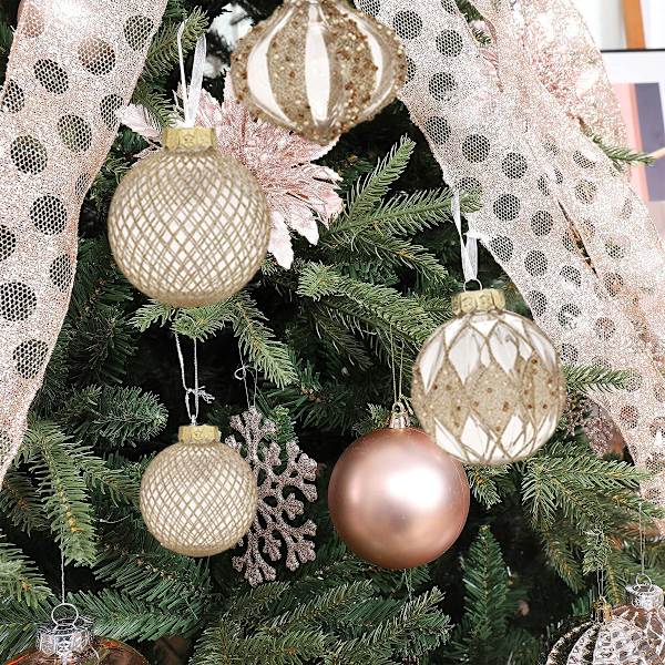 9Pcs Christmas Ball Ornaments 80mm/3.15" Shatterproof Colorful