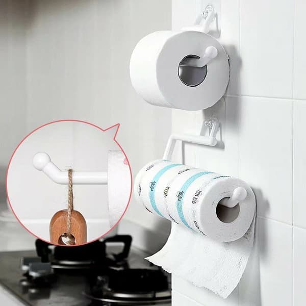 Keittiöpaperiteline Pyyhekoukku Tanko Kaapin Kangasripustin