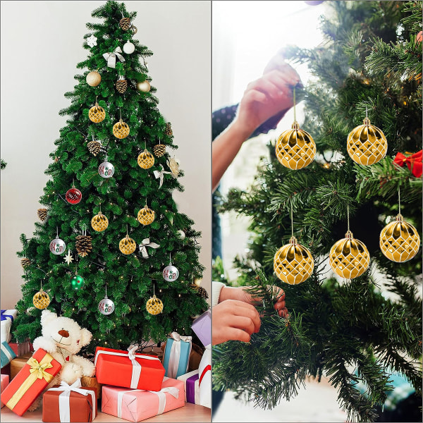 7cm/36Pcs Christmas Tree Ornaments, Christmas Ball Decoration