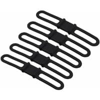 14*2.2cm 5-pakks sett sykkel gummibånd stropp slips lommelykt holder