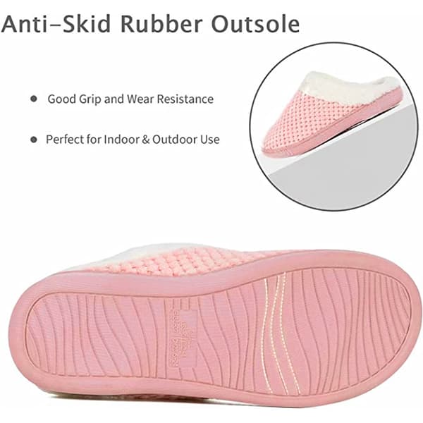 Hjemmesko til Kvinder Varme Memory Foam Anti-Skrid Hjemmesko pink 36/37