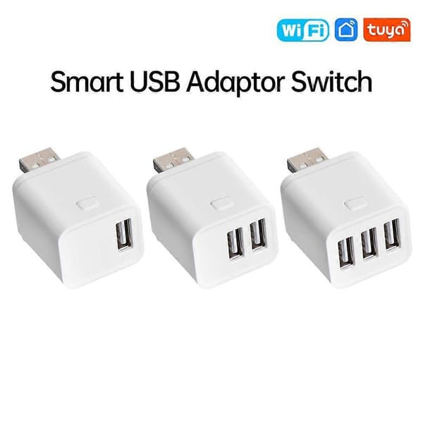 Tuya Smart WiFi USB-sovitinkytkin 5V Mini USB-virtasovitin Smart Life -ohjaus Alexa Yandexille 1USB