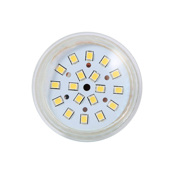 1 st 3W GU10 18 lysdioder Spot Light Lamp kylare Vit Glödlampa
